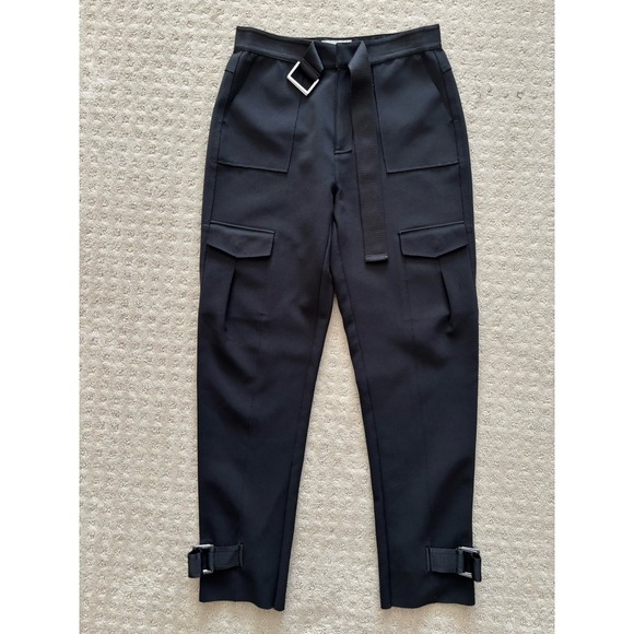 Holzweiler Skunk Pants Trouser Cargo Style Black Size S 90's High Fashion Runway